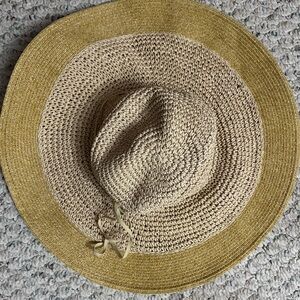 Stylish Two-Tone Straw Sun Hat